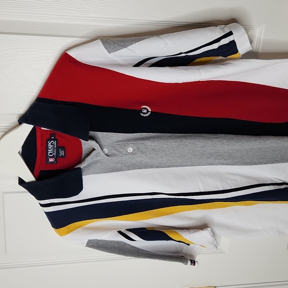 Men's Chaps Ralph Lauren longsleeve golf pique polo color block size XL - Picture 2 of 8